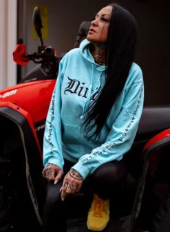 Dirty Amsterdam Herr Hoodie, Ocean Blue -Straßenmode Kleidung dirty amsterdam herr hoodie ocean blue 3