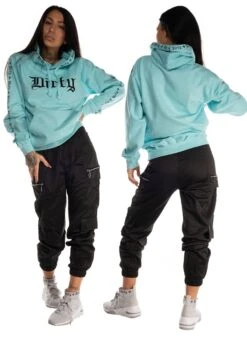 Dirty Amsterdam Hoodie, Ocean Blue -Straßenmode Kleidung dirty amsterdam hoodie ocean blue 2