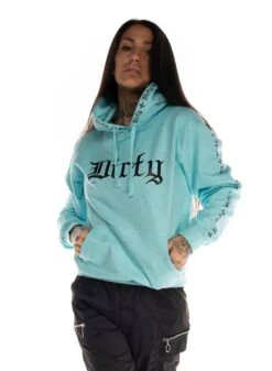 Dirty Amsterdam Hoodie, Ocean Blue