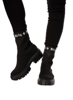 Dirty Ankle Boots, Black