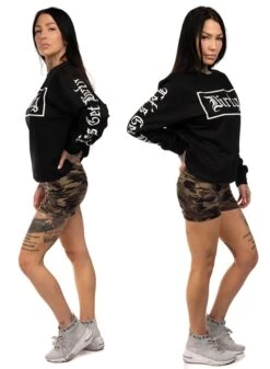 Dirty B F Sweatshirt, Black N White -Straßenmode Kleidung dirty b f sweatshirt black n white 2