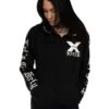 Dirty B F X-Rated Zip Hoodie, Black N White