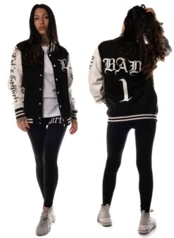 Dirty Bad 1 Baseball Jacket -Straßenmode Kleidung dirty bad 1 baseball jacket 2