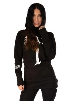 Dirty Bad 1 Long Hoodie, Black -Straßenmode Kleidung dirty bad 1 long hoodie black 3