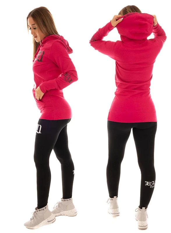 Dirty Bad 1 Long Hoodie, Pink 2 Dirty Bad 1 Long Hoodie, Pink – Bild 2