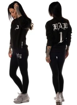 Dirty Bad 1 Sweatshirt, Black N White -Straßenmode Kleidung dirty bad 1 sweatshirt black n white 2