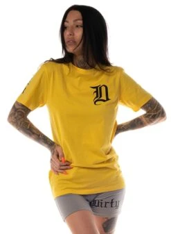 Dirty Bad 1 Tee, Yellow