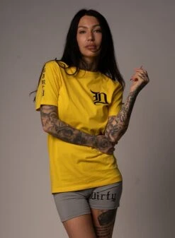 Dirty Bad 1 Tee, Yellow -Straßenmode Kleidung dirty bad 1 tee yellow 3
