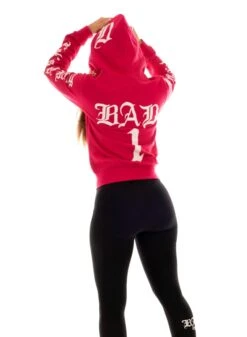 Dirty BAD 1 Women Slim Fit Hoodie, Hot Pink -Straßenmode Kleidung dirty bad 1 women slim fit hoodie hot pink 3