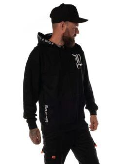 Dirty BAD 1 Zip Hoodie Men, Black N White