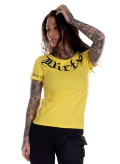 Dirty Berlin Tee, Yellow -Straßenmode Kleidung dirty berlin tee yellow 2