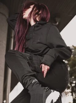 Dirty Black Cargo Tracksuit 8 Dirty Black Cargo Tracksuit -Straßenmode Kleidung dirty black cargo tracksuit 2