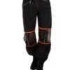 Dirty Black N Orange Mesh Pants