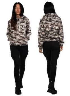 Dirty Black N White Camo Hoodie -Straßenmode Kleidung dirty black n white camo hoodie 1