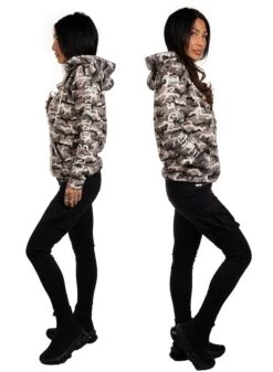 Dirty Black N White Camo Hoodie -Straßenmode Kleidung dirty black n white camo hoodie 2