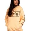 Dirty Boy Friend Hoodie, Apricot N Black