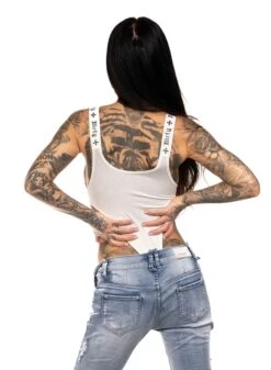 Dirty Buckle Up Body, White -Straßenmode Kleidung dirty buckle up body white 3