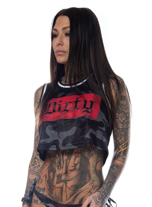 Dirty Camo Crop Top 1 Dirty Camo Crop Top