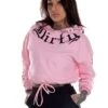 Dirty Chill Cropped Hoodie, Rosa