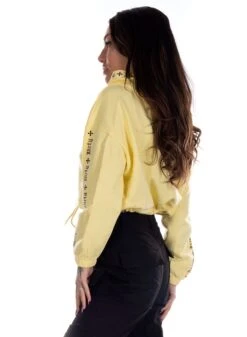 Dirty Chill Cropped Hoodie, Yellow -Straßenmode Kleidung dirty chill cropped hoodie yellow 4