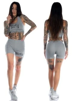 Dirty Cykelbyxor, Grå -Straßenmode Kleidung dirty cykelbyxor gra 2