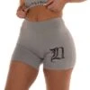 Dirty D Biker Shorts, Grey