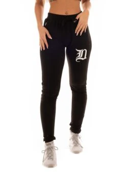 Dirty D Zipped SweatPants, Black