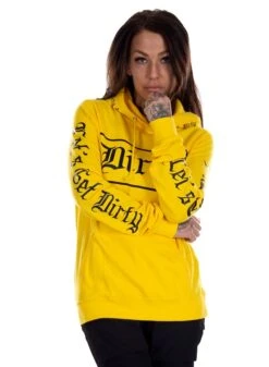 Dirty Girlie Hoodie, Yellow