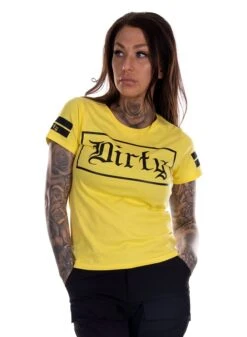 Dirty Jena Tee, Yellow