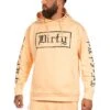 Dirty Men Hoodie, Apricot N Black