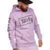 Dirty Men Hoodie, Purple N Black