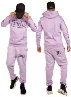 Dirty Men Hoodie, Purple N Black -Straßenmode Kleidung dirty men hoodie purple n black 2