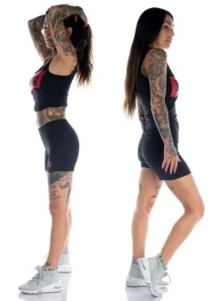 Dirty Red Tjej Linne I Svart -Straßenmode Kleidung dirty red tjej linne i svart 2