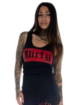 Dirty Red Tjej Linne I Svart