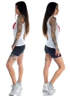 Dirty Red Tjej Linne,Vit -Straßenmode Kleidung dirty red tjej linnevit 2