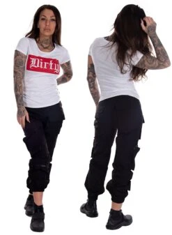 Dirty Red Women Tee, White -Straßenmode Kleidung dirty red women tee white 2