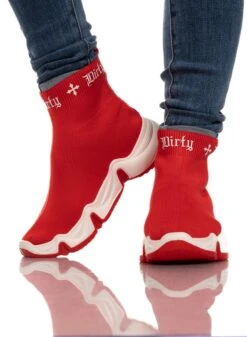 Dirty Sneakers, Red/White