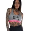 Dirty Sport Top, Grey/Pink