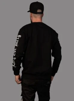 Dirty Sweatshirt, Black N White -Straßenmode Kleidung dirty sweatshirt black n white 2