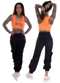 Dirty Top, Orange -Straßenmode Kleidung dirty top orange 2