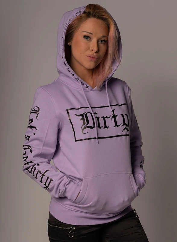 Dirty Unisex Hoodie, Purple N Black 5 Dirty Unisex Hoodie, Purple N Black – Bild 5