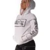 Dirty Unisex Hoodie, White N Black