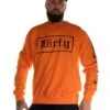 Dirty Unisex Sweatshirt, Orange