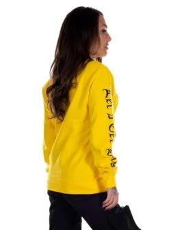 Dirty Unisex Sweatshirt, Yellow -Straßenmode Kleidung dirty unisex sweatshirt yellow 3