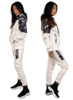 Dirty White N Camo Tracksuit -Straßenmode Kleidung dirty white n camo tracksuit 4