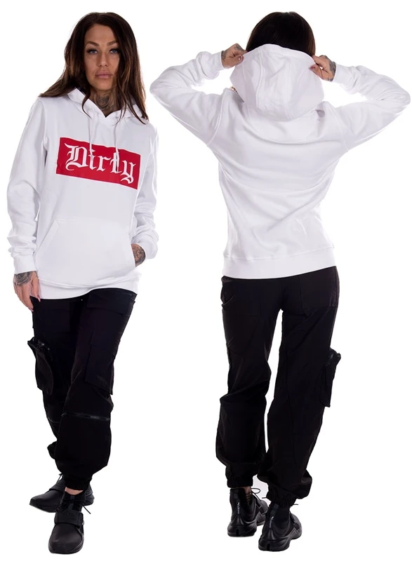 Dirty White N Red Unisex Hoodie 2 Dirty White N Red Unisex Hoodie – Bild 2