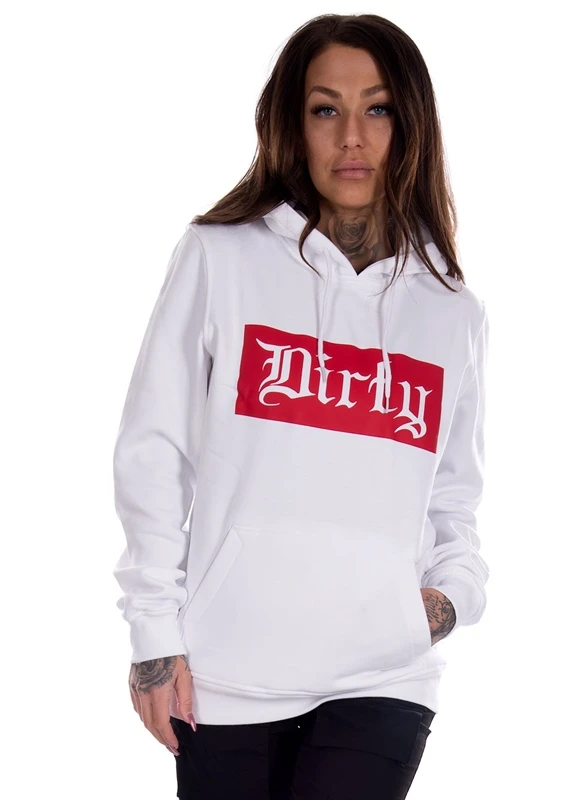 Dirty White N Red Unisex Hoodie 1 Dirty White N Red Unisex Hoodie