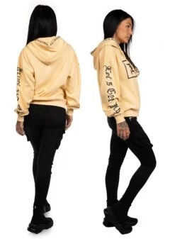 Dirty Women OverSize Hoodie, Yellow -Straßenmode Kleidung dirty women oversize hoodie yellow 1