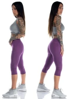 Dirty X-Rated Capri Pants, Purple -Straßenmode Kleidung dirty x rated capri pants purple 2