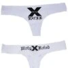 Dirty X-rated Seamless String, White